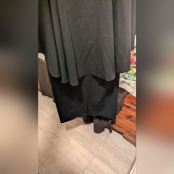 NWT Ashley Stewart Cape Dress black size 22/24 plus size - Picture 6 of 16